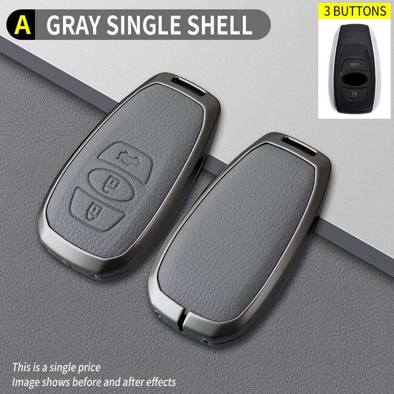 Subaru A Model Car Key Holder - Elephant Grey OPP Bag