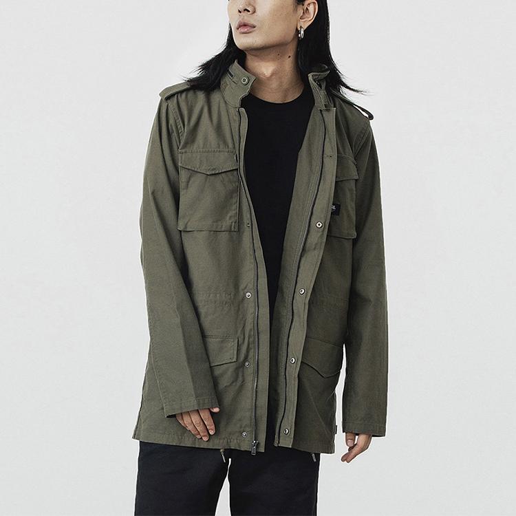 Vans Japanese Style Workwear Hooded Jacket Men Jackets Avocado-Green VN0A4RZSKCZ