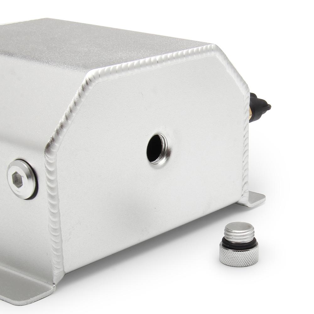 Universal 1L/2L Aluminum Oil Catch Can Reservoir Tank Engine Coolant Radiator Overflow Oil Fuel Tank With Drain Plug Breather