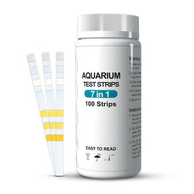 100PCS Aquarium Testing Strips for Freshwater Saltwater Pond Test Strips for Fish Tank Testing PH Nitrites Alkalinity