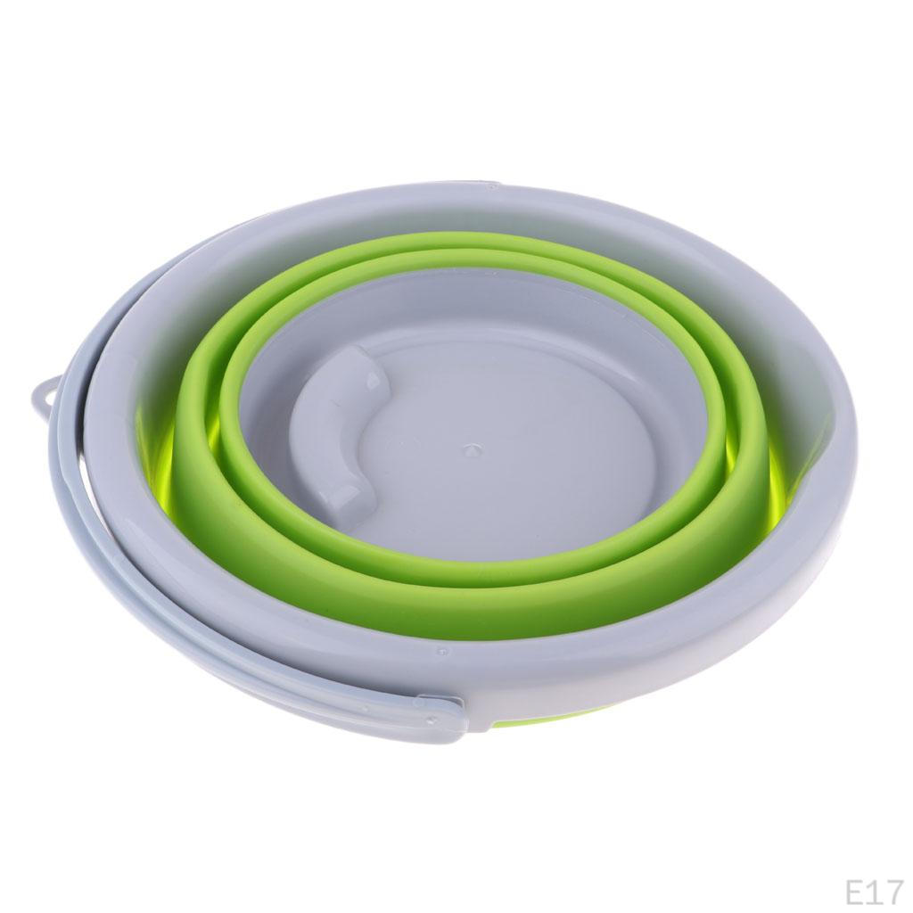 1.5L 5L Collapsible Buckets, Foldable Round Tub Portable Fishing Water Pail