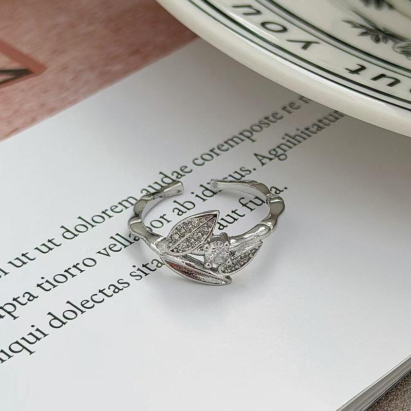 Ballettmädchen Schlichter Schlichter Ring Geometrischer Öffnungsring Modischer Persönlichkeits-Schlichter Kalter Stapelbarer Wind Zeigefingerring