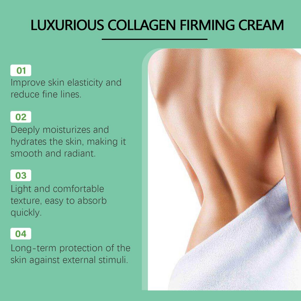 Collagen Firming Body Cream Lifting Firming Smoothing Wrinkle Lighten Dark Spots Even Skin Tone Moisturzing Tighten Body Lotion
