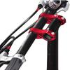 SENQI BMX Short Reach Lightweight Aluminum Alloy Adjustable Handlebar Stem for Folding Stem, Bicycles, 25.4mm (Red)