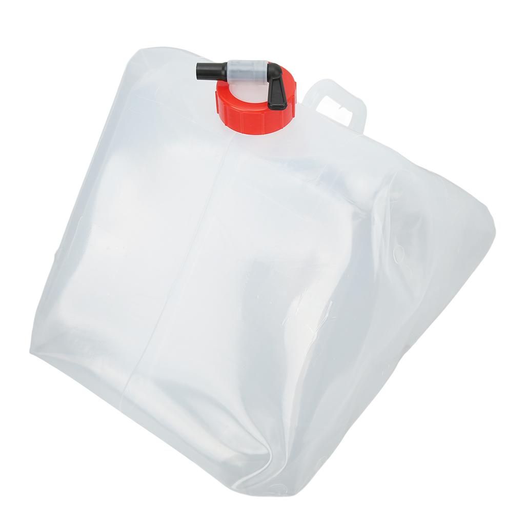 Collapsible Water Canister Portable Plastic Foldable Drinking Water Container with Tap Screw Cap for Travel Kitchen 20L
