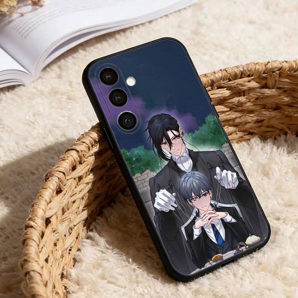 Schwarze B-Butler Anime Sebastian Handyhülle Für Samsung Galaxy A91,80,73,72 ,71,53,52,32 ,31,22,21s,20,Weiche Schwarze Hülle