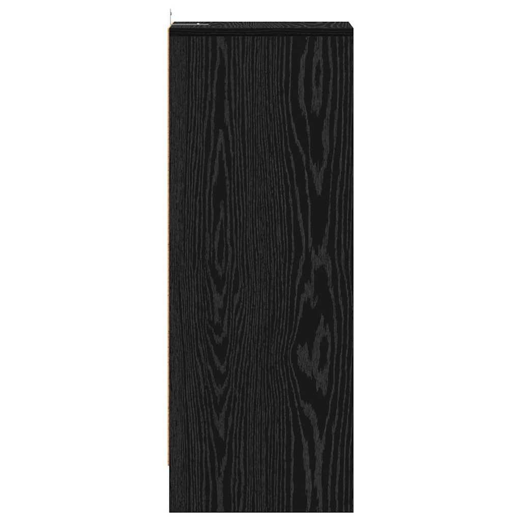 Shoe Cabinet Black Oak Effect 32 x 35 x 90 cm Particleboard