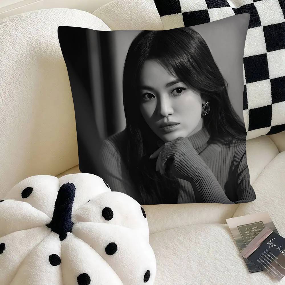 Actor Song Hyegyo Pillow Case Fashion Square Pillowcase Bedroom Sofa Room Ins Decoration Leisure