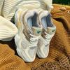 series dad shoes retro distressed dark gray height increasing men's and women's running shoes