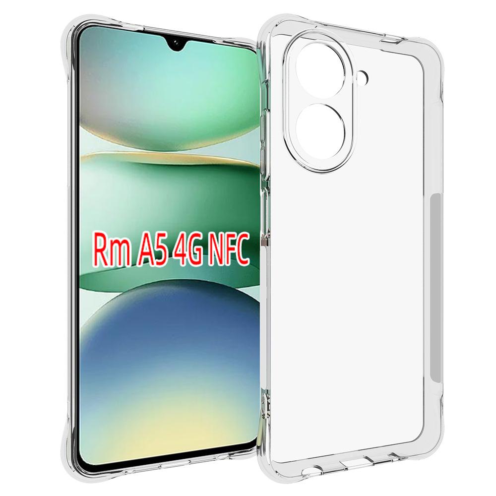 

For Xiaomi Redmi A5 NFC (173.45*79.35*8.45mm) Case WANLONFENG WL Series 2.0mm TPU Phone Cover with Tempered Glass Film Transparent