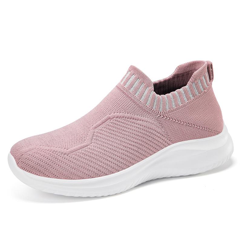 Fashion New Spring Summer Women Shoes Knitting Sock Women's Sneakers Breathable Women Flat Shoes Soft Bottom Casual Walking Shoes