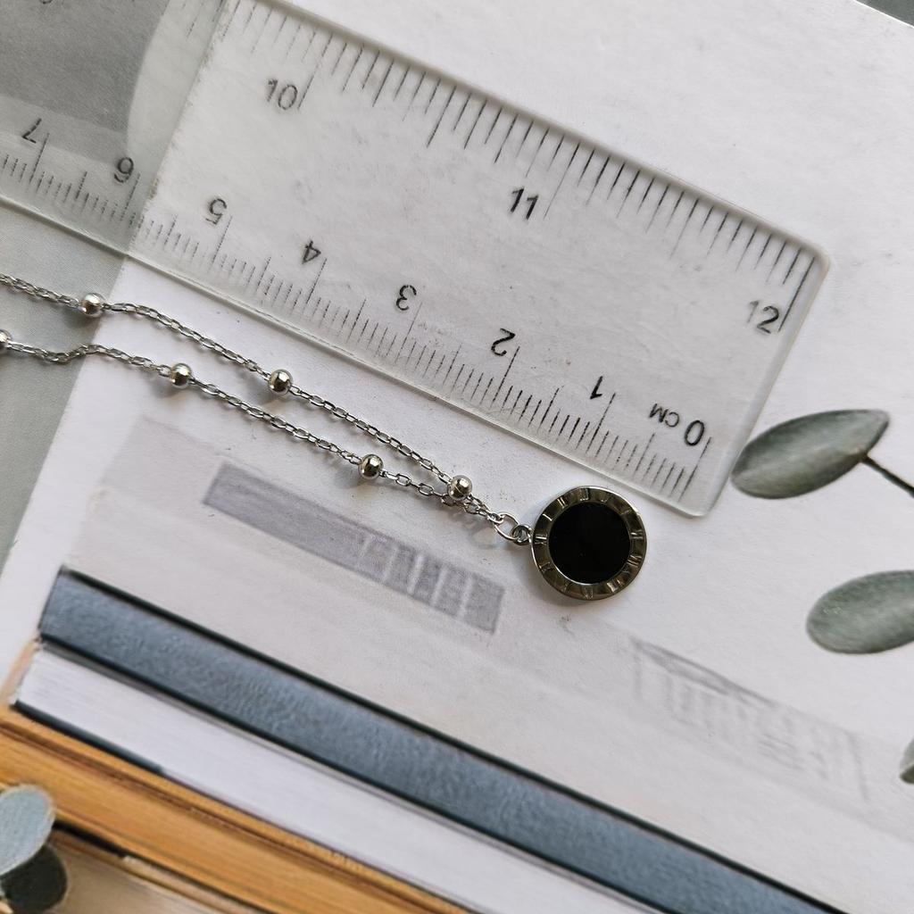 Silberne Halskette mit Emaille, Gewicht des Produkts 3,81 g (2190653)