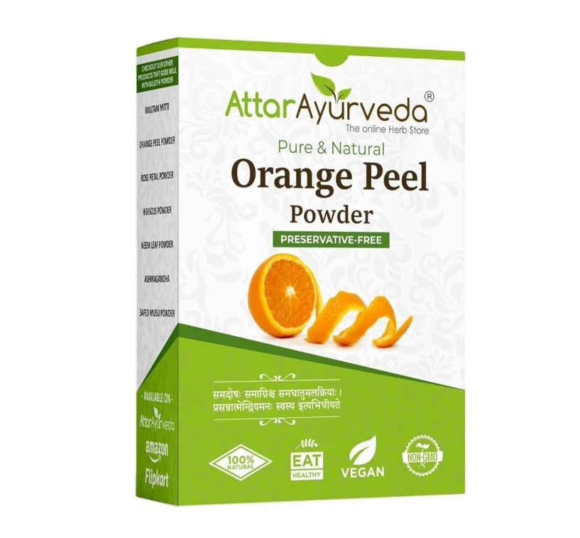 Attar Ayurveda Orange peel powder for Skin and Hair (200 g)