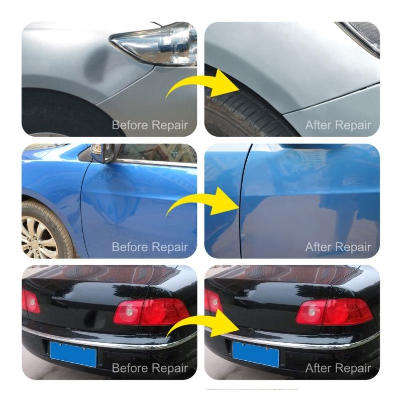 Professional Aluminum Car Body Dents Removal Tool 6 Interchangeable Head Suitable For Vehicle Hails Dents Scratch Repair