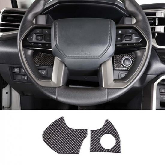 Carbon Fiber Start Stop Engine Switch Decor Trim Cover For Toyota Tundra