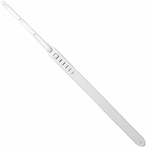 Live Line Leather Guitar Strap, Standard Style, Stitched, White, LM45WHT