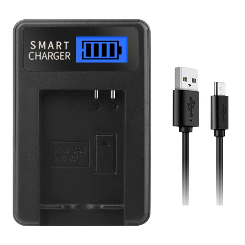 Portable LCD Screen Display USB Camera Battery Chargers for 10L G1X G15 G16 SX40HS Cameras Convenient Power Supply 1