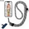 Universal Crossbody Lanyard Strap For Samsung S24 A55 A35 Phone Case Cover Sport Climbing Colorful Nylon Single Cord 120CM Rope