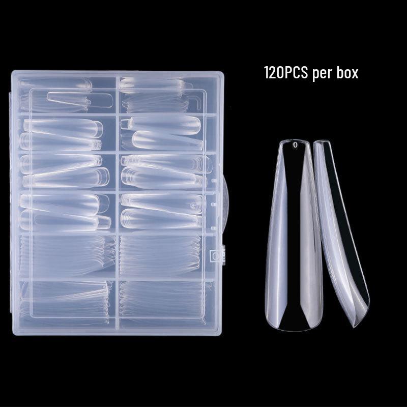 Ballet Nail Art Extension Tips: 120-Piece Box of Full-Cover Fake Nail Stickers