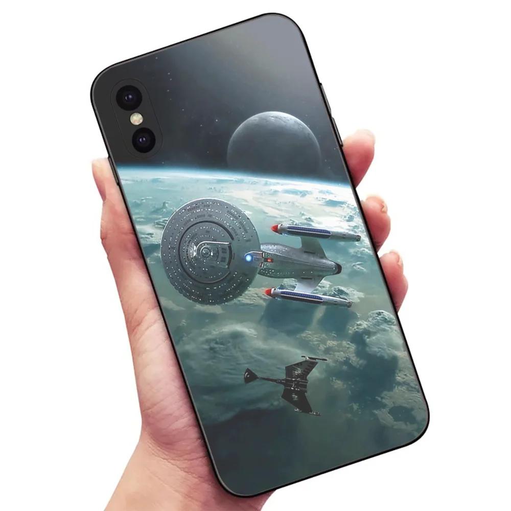 Star T-Trek tv Phone Case For Samsung S24,23,22,30,21,10,9,Ultra,Plus,Lite,FE,5G Black Soft Case