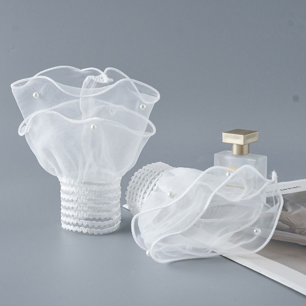 1Pair Double Layer Fake Pleated Cuff Fashion Nail Display Sleeve New Nail Art Photo Glove