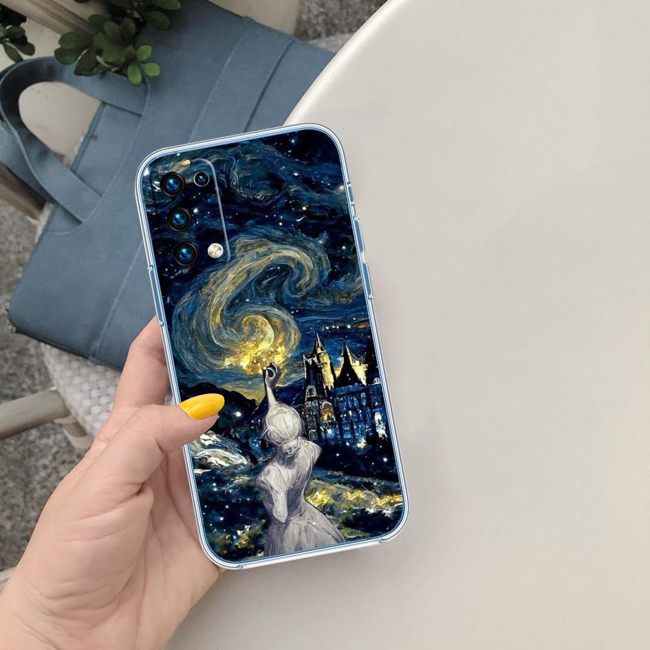 PP59 Starry Night Van Gogh Painting Case for Motorola G10 G20 G30 G31 G32 G34 G35 G41 G42 G50 G51 G52 G55 G60 G62 G71 G72 G75