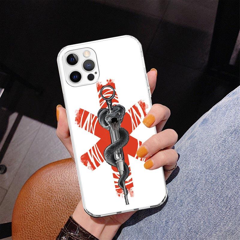 EMT EMS Medical Rescue Phone Case For iPhone 13 12 Mini 11 Pro Max XS XR X SE 7 8 Plus 5S 5 6S 6 Gift Print Cover Fundas
