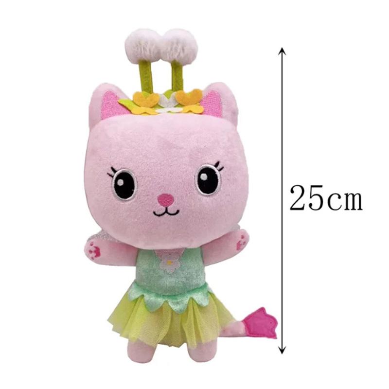 20-30cm Gabby Doll House Plush Toy Backpack Cat Cake Cat Mermaid Stuffed Animal Plushie Gbay Sticker for Kid Chrismas Gift