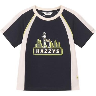 HAZZYS Boys' Short-Sleeve Round Neck T-Shirt