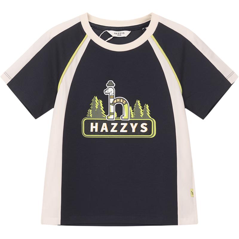 HAZZYS Boys  Short-Sleeve Round Neck T-Shirt 165