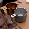 Tazza da caffè da campeggio Pentole da picnic portatili all'aperto Tazze da caffè in acciaio inossidabile Tazza da tè per escursionismo
