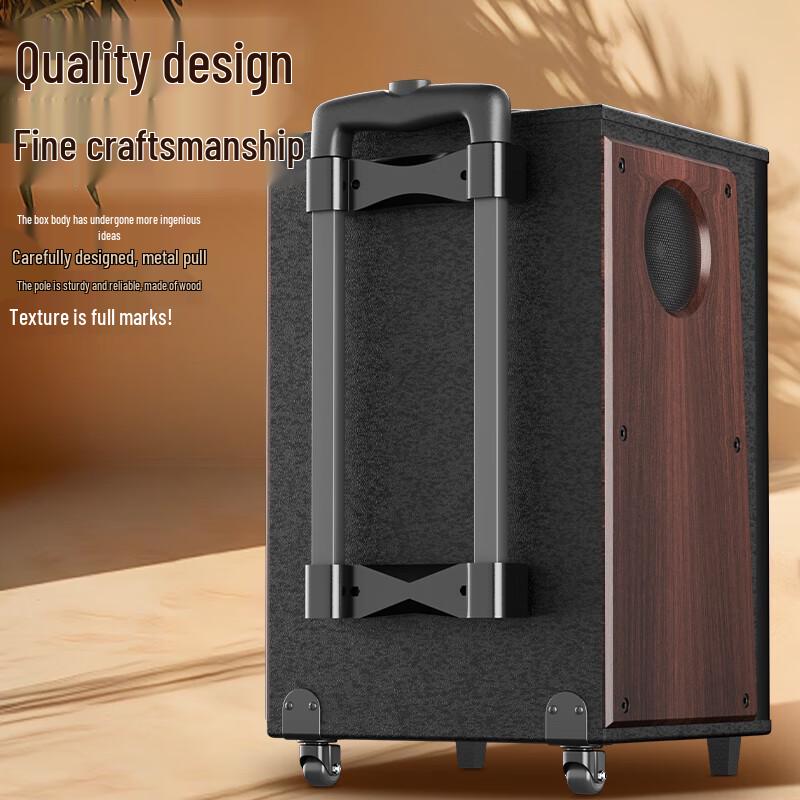 HuiDu KKH-10 Portable Outdoor Karaoke Trolley Speaker