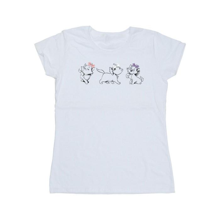 The Aristocats Womens/Ladies Marie Bow Cotton T-Shirt