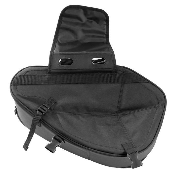 KOMINE SA-254 Molded Saddlebag 36L (18L Per Side) with Rain Cover Black Free (36L)