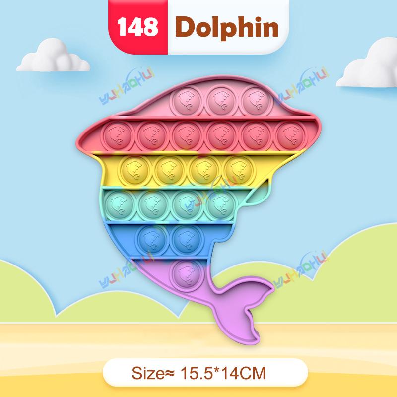 Rainbow Pop Push Bubblle Fidget Anti Stress Relief Toys for Adult Children Special Needs Sensory Toys Interactive Toys for Kids