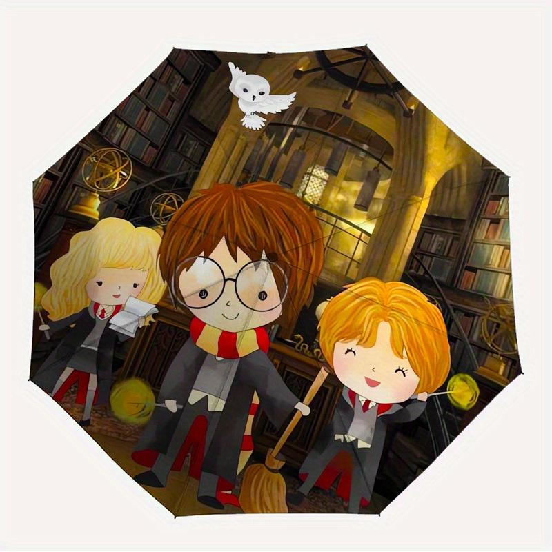 

1pc Harry Potter, Library Themed High-quality Umbrella,Automatic Opening and Closing Umbrella,Multi-functional Umbrella G0811276