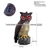 Garden Owl Bird Repellent Ornament - Realistic Head-Turning Design for Outdoor Decoration
