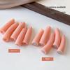 5 stk Neglekunst Silikone Øvefinger Sæt Magnetisk/Ikke-Magnetisk Negleforlængelse Træning, Neglespidser Design Øveværktøj