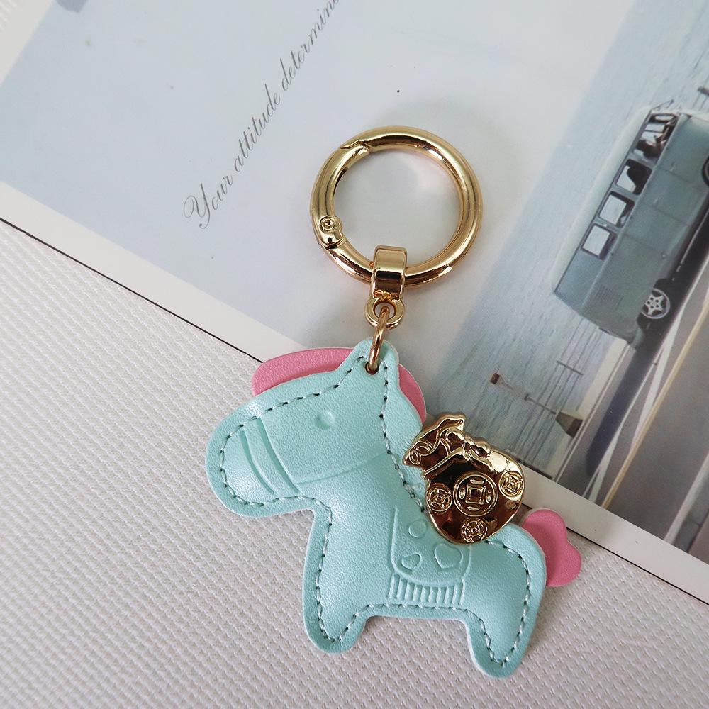 Instant Money Cartoon Pony Pendant Keychain for Couples
