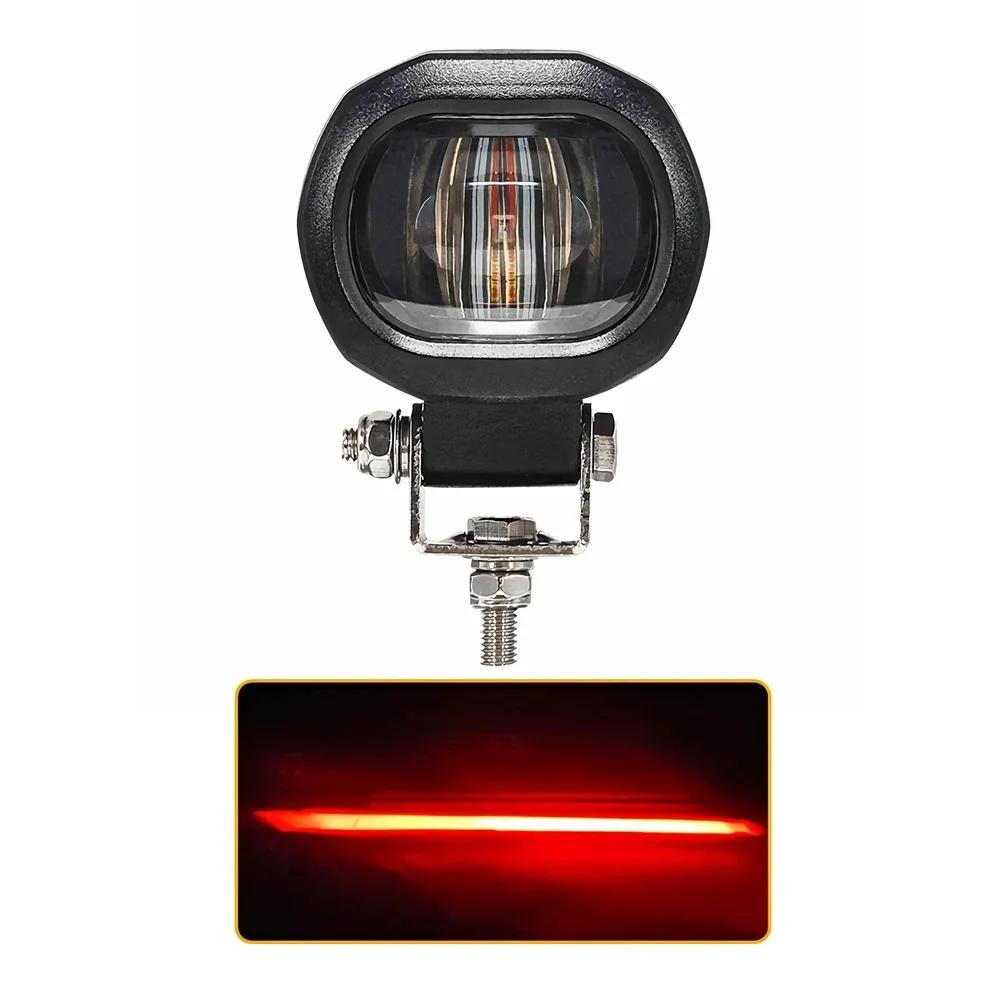 

Мигающий светодиодный предупреждающий свет для мини-погрузчика 12В-24В, красный свет, безопасность, рабочий грузовик, передний/задний сигнал, 1 шт. красный