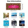 Cute Leopard Print Kiss Beach Towel Wrap Animal Print Summer Resort Pool Beach Accessory Home Decor Gift Idea for Women Girls