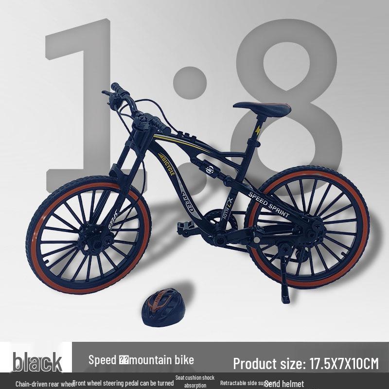 TikTok Alloy Softtail Mountain Bike Model Toy