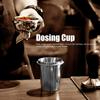 51mm Espresso Dosing Cup, Stainless Steel, Silver, 51mm, Coffee Machine Handle, Dosing Cup, Mug, Coffee Powder Feeder Part