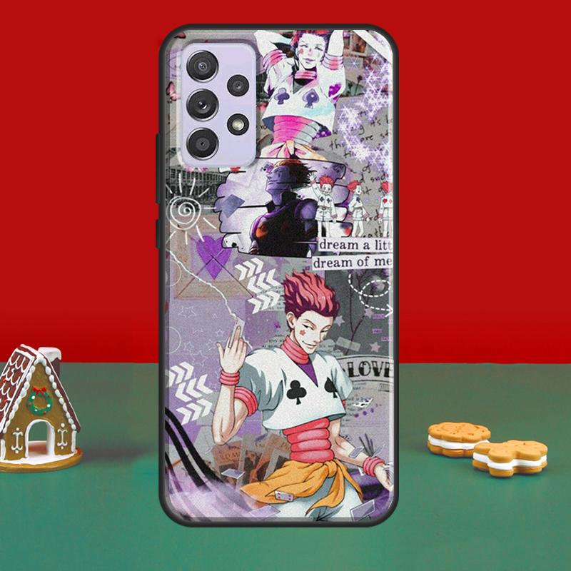 Hunter Anime Hisoka Pouzdro Pro Samsung A52S A12 A32 A42 A52 A72 A51 A71 A31 A11 A40 A50 A70 A21S Kryt Telefonu
