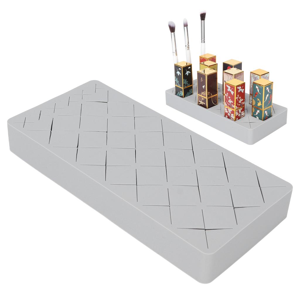 Silicone Lipstick Holder 24 Units Makeup Display Case for Makeup Brush Lipstck Jewlry Nali Oil