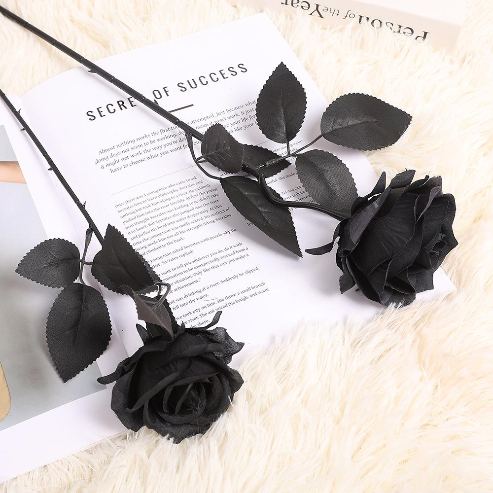 Hot Selling Black Magic Rose for Halloween Costume - Artificial Flower