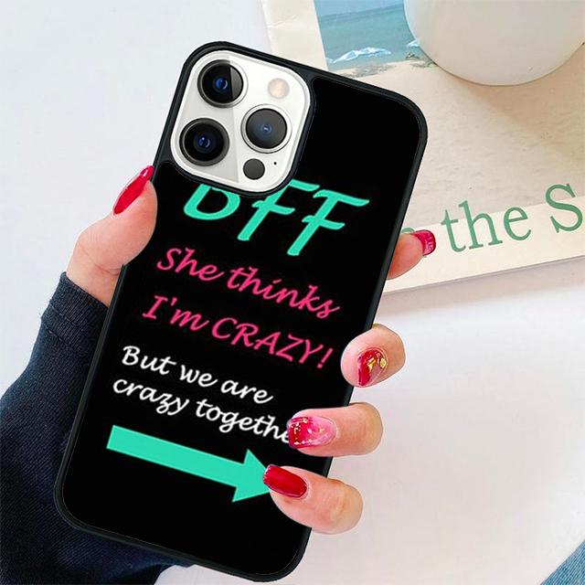 Best Friend BFF Coque Shell For iPhone 17 Air 15 16 14 13 12 Pro Max 11 Pro Max Plus Phone Case Cover