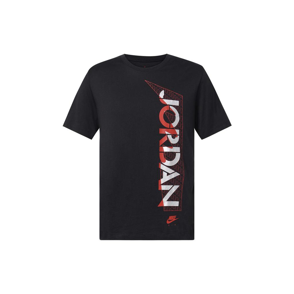 Jordan T Shirts Men's Crew Neck Moderate Straight Fit CU1684-010