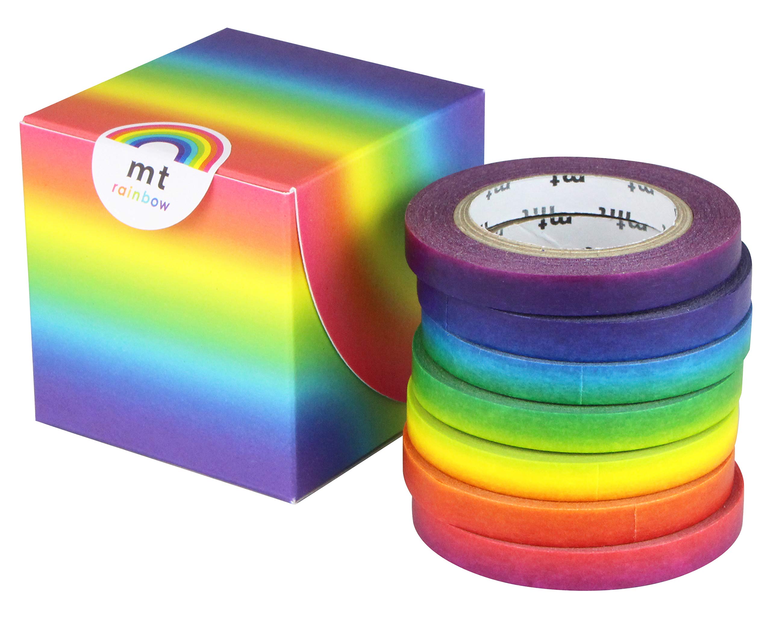 Kamoi Kakoshi Masking Tape mt Rainbow Tape 6mm x 10m 7 rolls