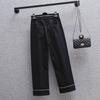 DIMANAF Women Cothing Cotton Long Pants Oversize Pants Elastic Waist Straight Vintage Casual Lady Loose Trousers Autumn Winter 2025